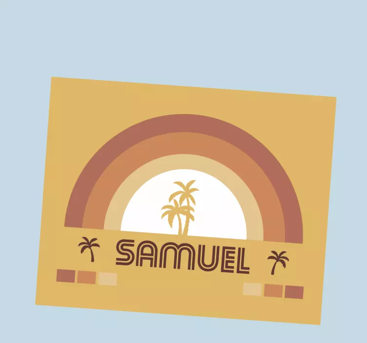 Personalised mouse pad personalized rainbow design - TenStickers