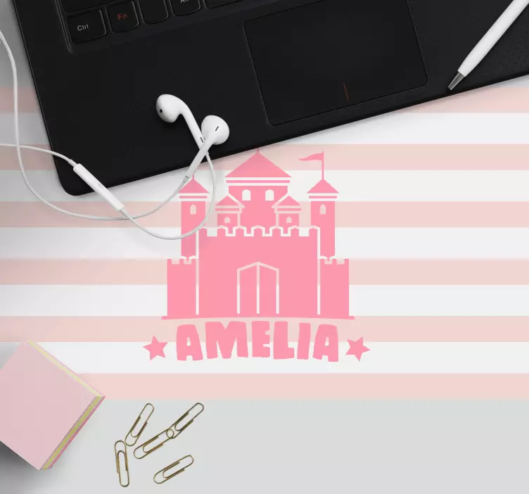 Personalised mouse pad with castle themed design - TenStickers