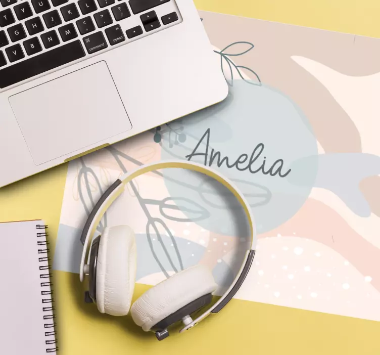 Personalised mouse pad with custom name design - TenStickers
