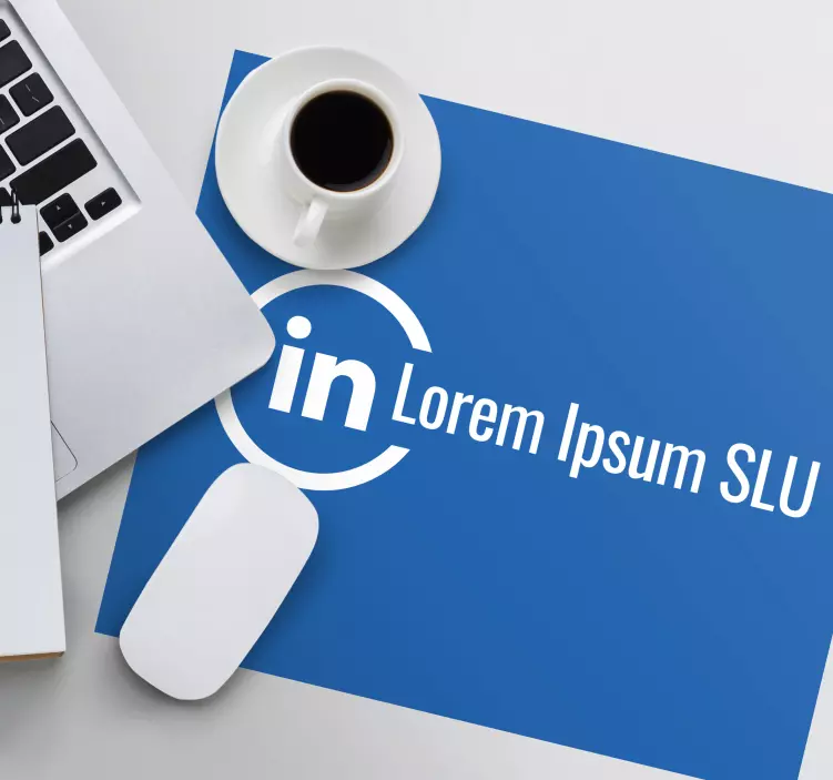 Personalised mouse pad with logo and text - TenStickers