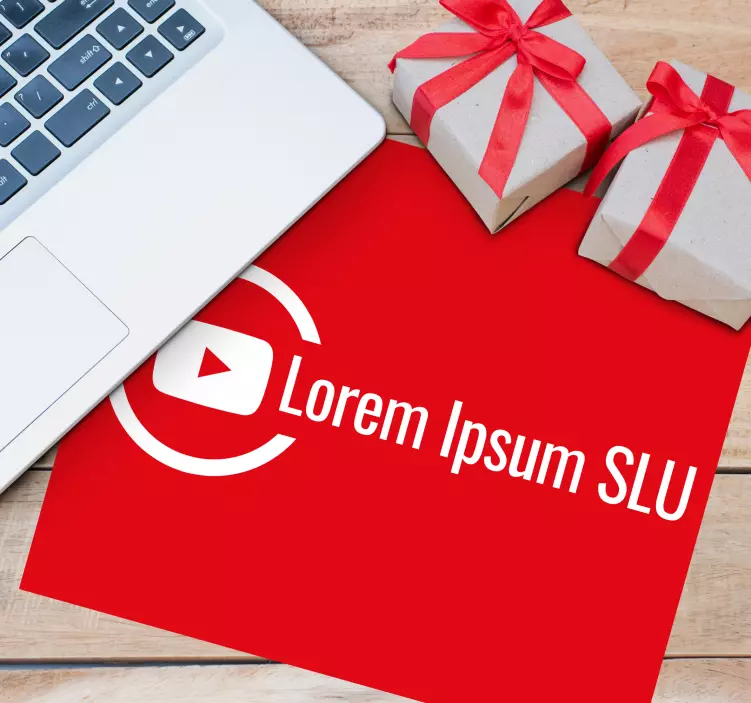 Personalised mouse pad with stylish logo design - TenStickers