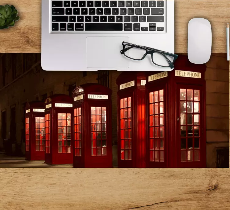Phone booth London city  original XXL mouse pad - TenStickers