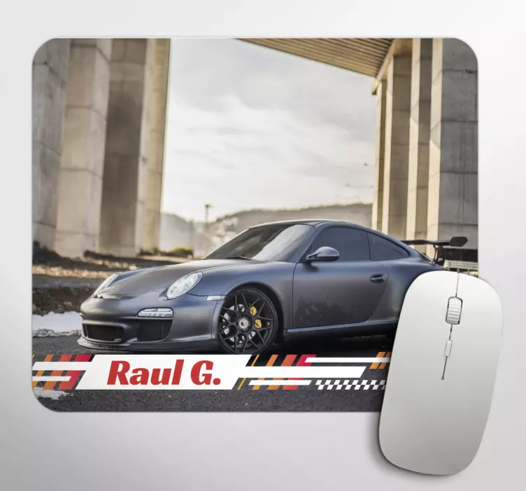 Racing Car personalised mouse mat - TenStickers
