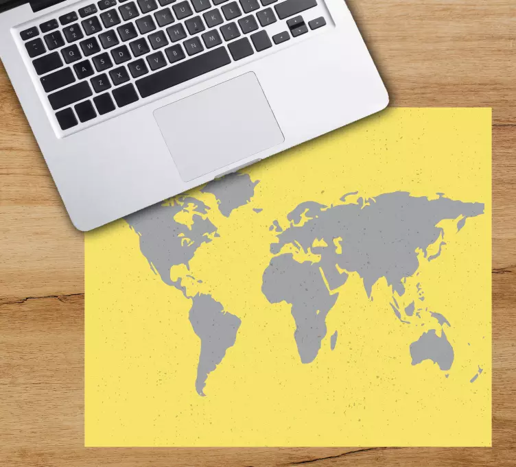 World map mouse pad world map outline - TenStickers