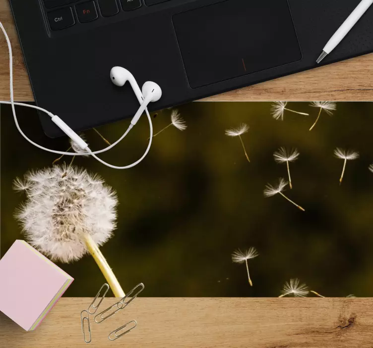 Xxl mouse pad delicate dandelion seeds design - TenStickers