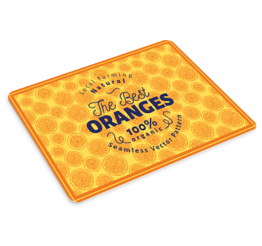 Mouse pad quotes fresh organic citrus - TenStickers