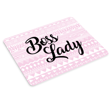 Mouse pad quotes boss lady motivation - TenStickers