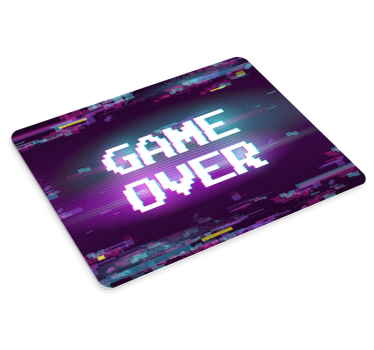 Game Over mousepad with quotes - TenStickers