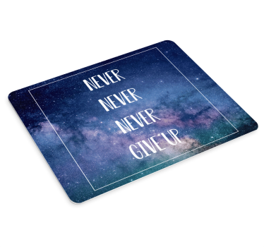 Inspirational text mousepad with quotes - TenStickers