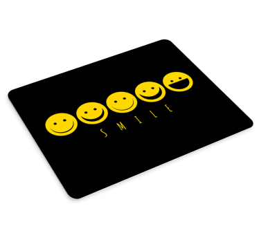 Mouse pad quotes smile emoji collection - TenStickers
