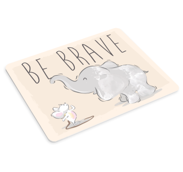 Mouse pad quotes encouraging animal friends - TenStickers