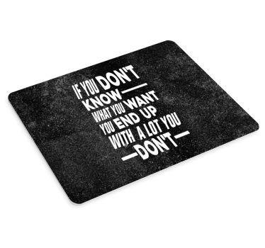 Mouse pad quotes inspiring life advice - TenStickers