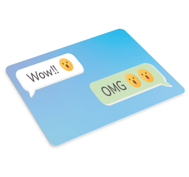 Mouse pad quotes for surprised expressions - TenStickers