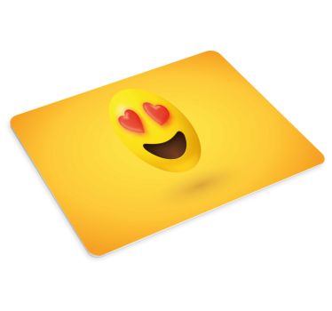 Mouse pad quotes love emoji expressions - TenStickers