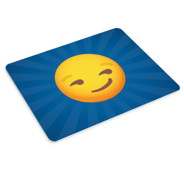 Mouse pad quotes smiling emoji expression - TenStickers