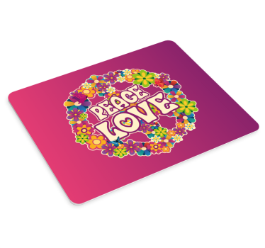 Mouse pad quotes vibrant botanical harmony - TenStickers