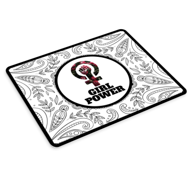 Mouse pad quotes empowerment floral symbol - TenStickers