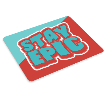 Mouse pad quotes stay awesome phrase - TenStickers