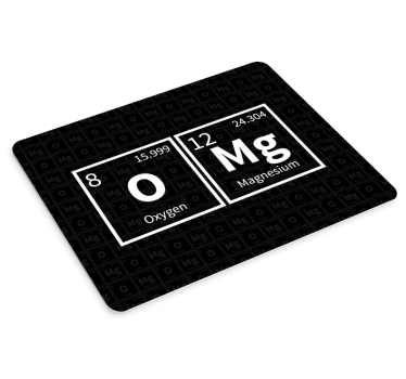 Mouse pad quotes with chemical elements design - TenStickers