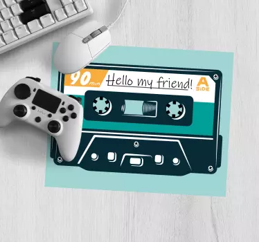 Mouse pad quotes classic audio cassette quote - TenStickers