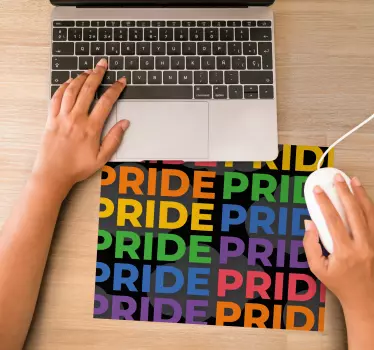 Mouse pad quotes colorful pride messages - TenStickers