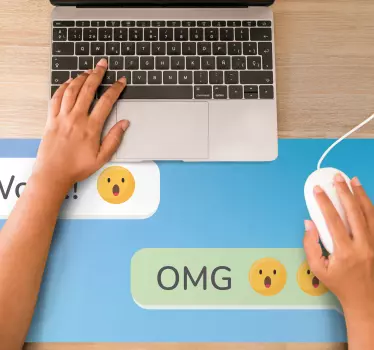 Mouse pad quotes for surprised expressions - TenStickers