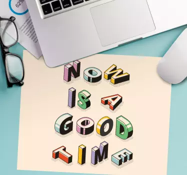 Mouse pad quotes inspirational text art - TenStickers