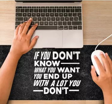 Mouse pad quotes inspiring life advice - TenStickers
