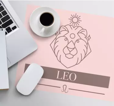 Mouse pad quotes leo zodiac symbol - TenStickers