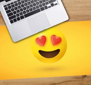 Mouse pad quotes love emoji expressions - TenStickers