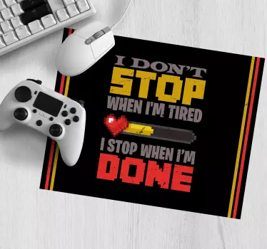 Mouse pad quotes motivational quote focus - TenStickers