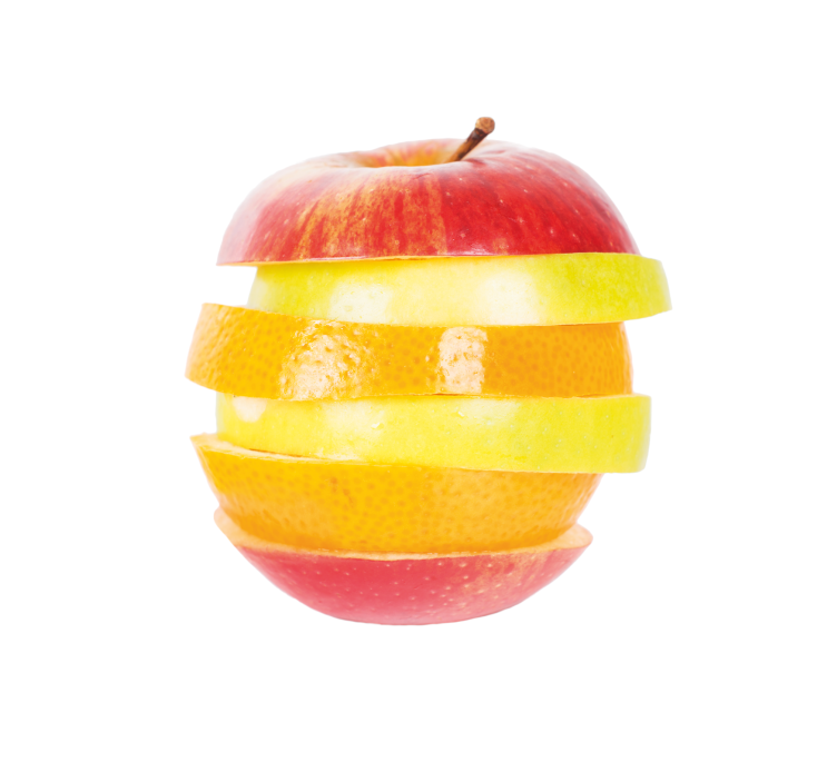 Cut apple  kitchen blind - TenStickers