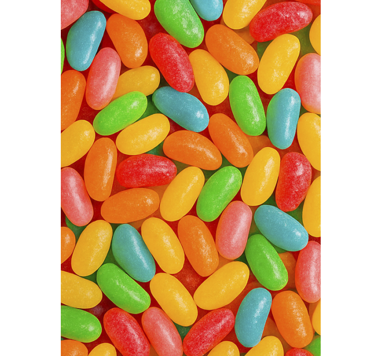 Colourful jelly beans kitchen blind - TenStickers
