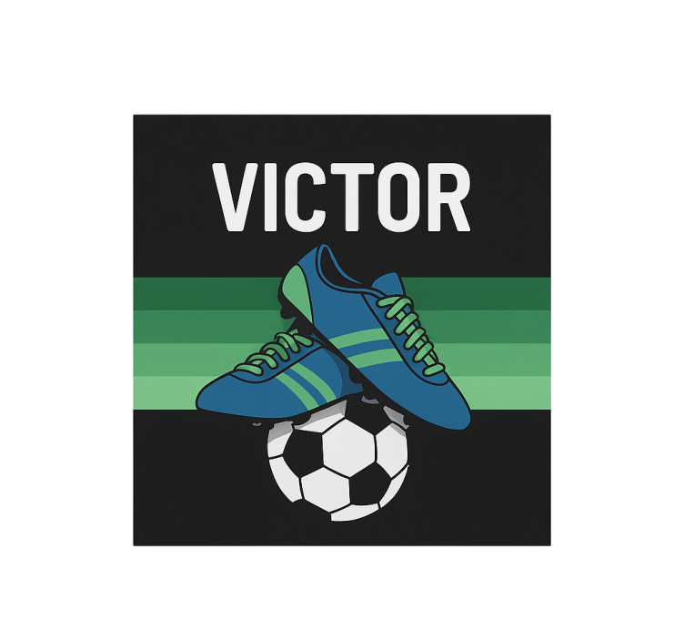 Football boots with name childrens blind - TenStickers