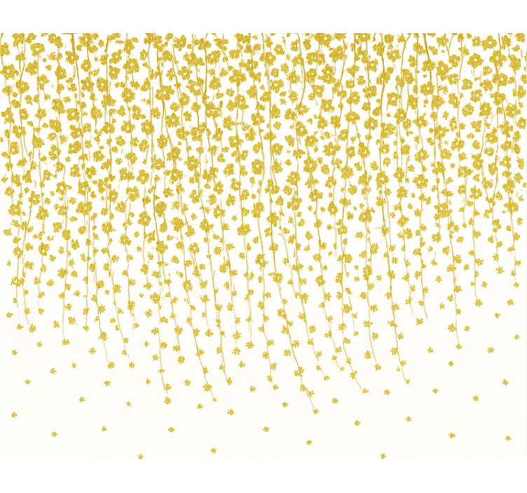 Flowers waterfall bathroom blind - TenStickers