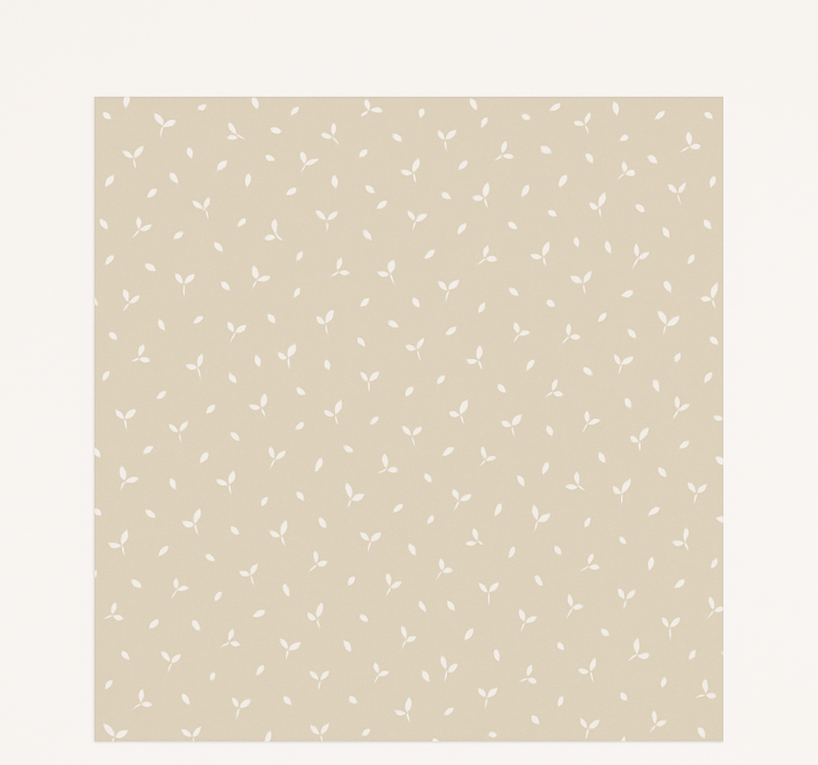 Beige leaves motif childrens blind - TenStickers