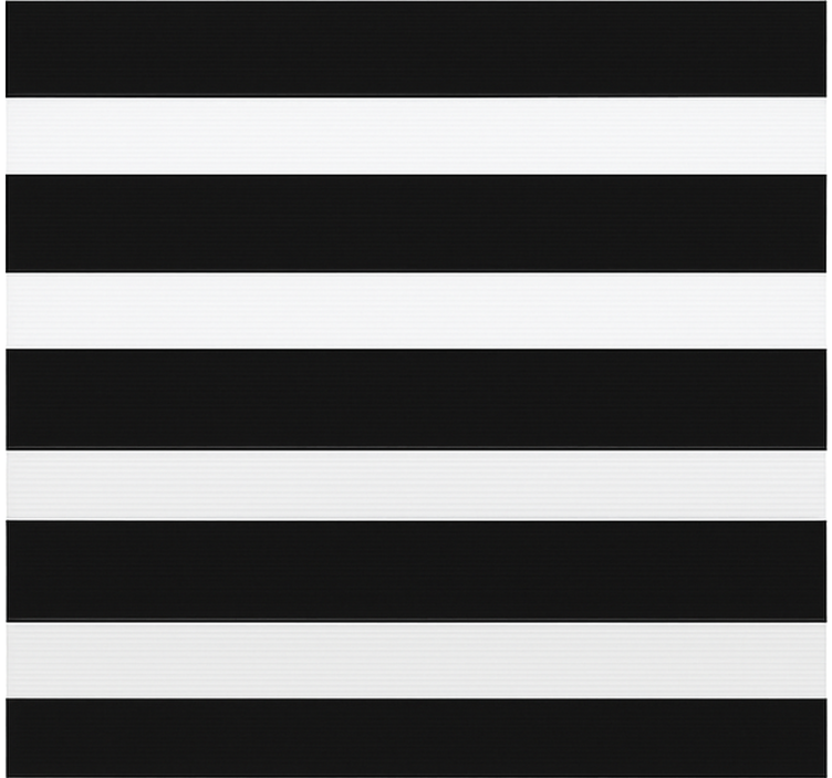 Black and white stripes kitchen blind - TenStickers