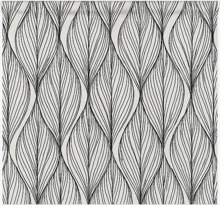 Geometric grey leaves kitchen blind - TenStickers
