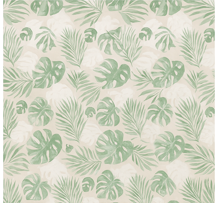 Tropical botanical leaves kitchen blind - TenStickers