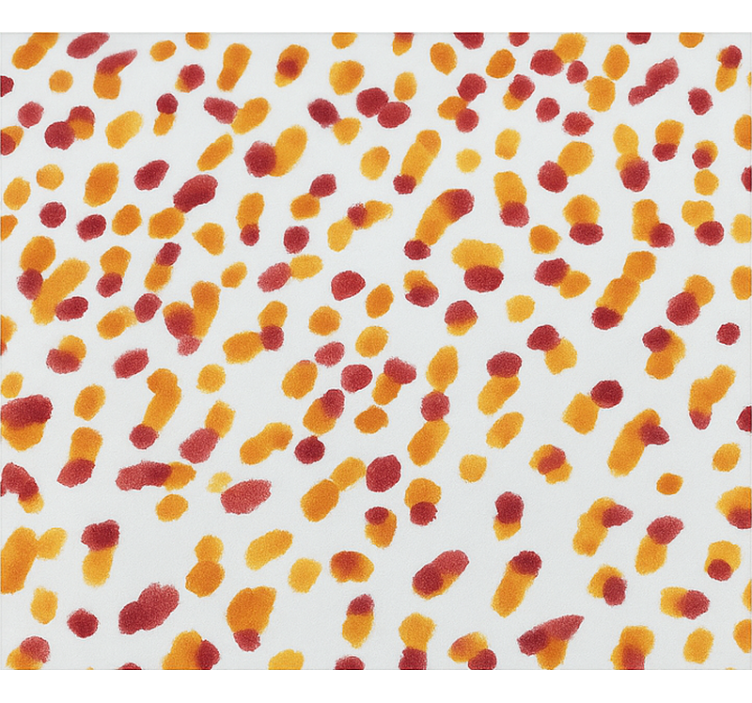 Orange and red dots teenage  roller blind - TenStickers