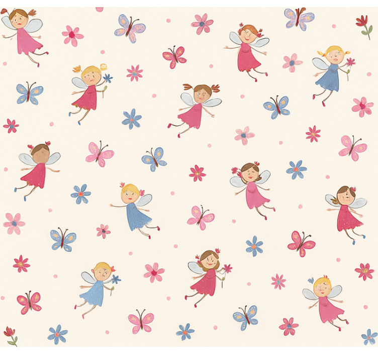 Happy little fairies teenage  roller blind - TenStickers