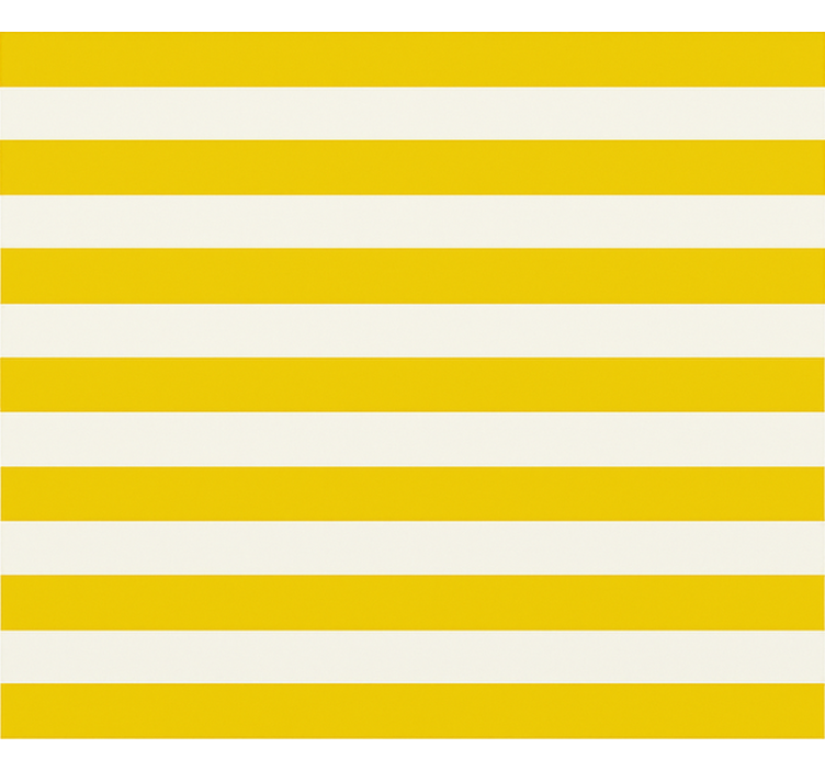 Yellow and white stripes teenage  roller blind - TenStickers