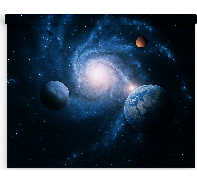 Cosmic Spiral Galaxy teenage  roller blind - TenStickers