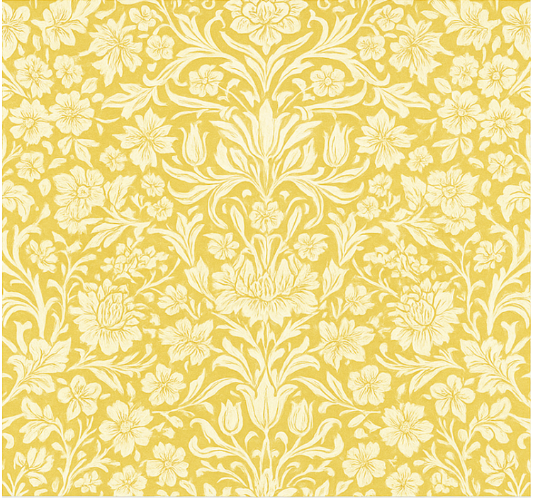 Dining room blind with yellow mandala flowers - TenStickers