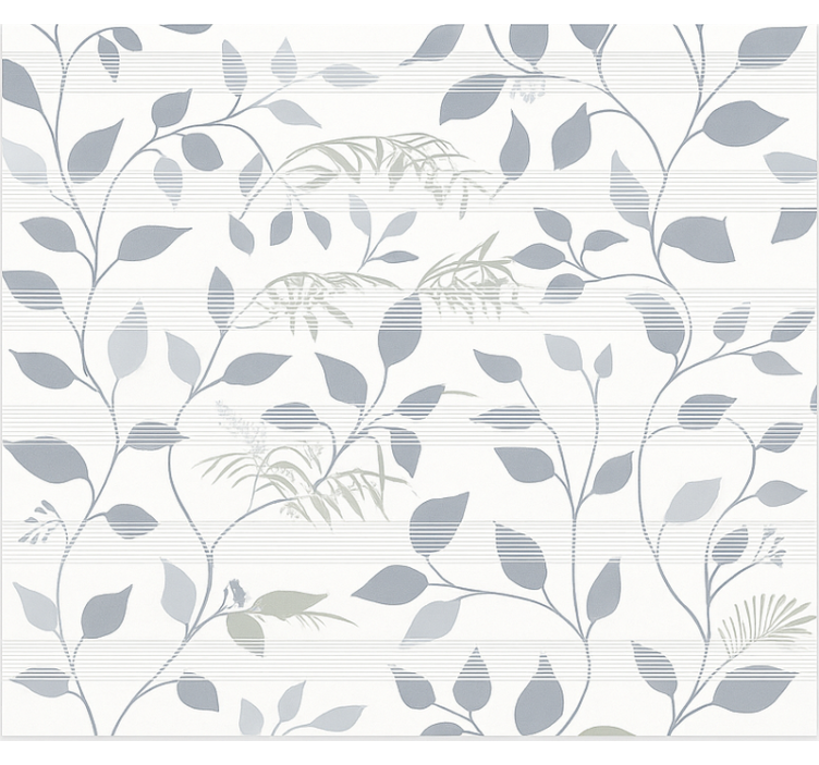 Office blind grey leaves with spaces - TenStickers