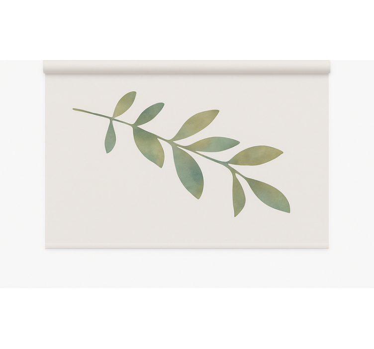 Office blind big leaf - TenStickers