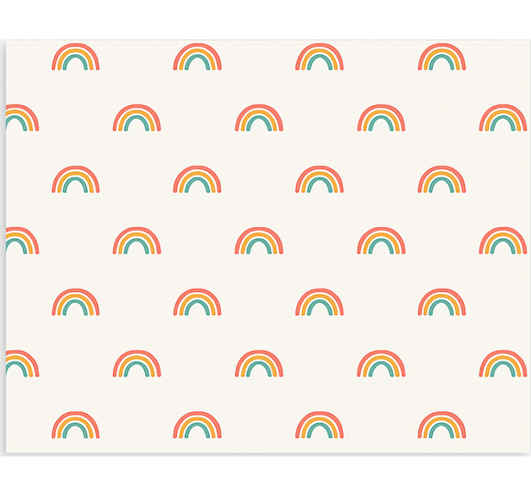 Scandinavian blind colourful cascading rainbows - TenStickers