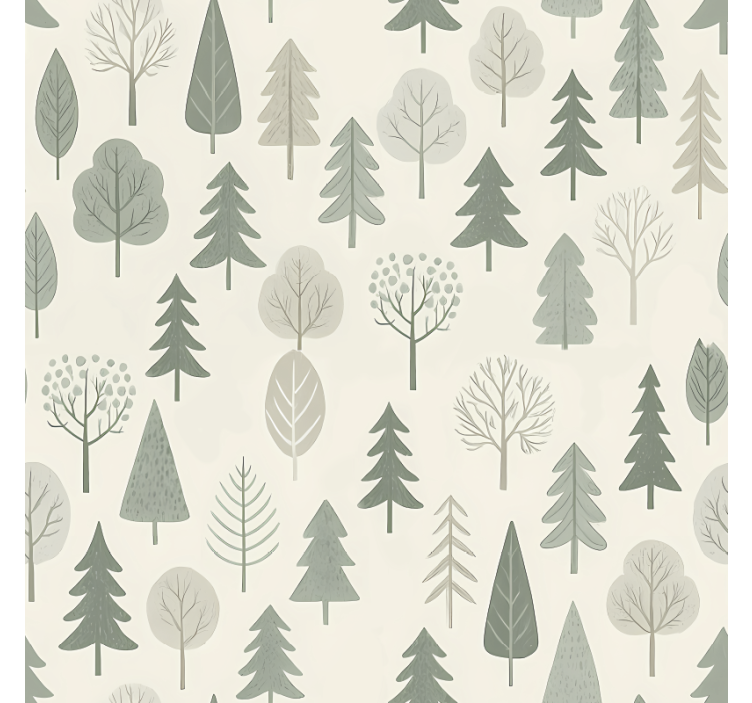 Scandinavian blind calming scandinavian forest - TenStickers