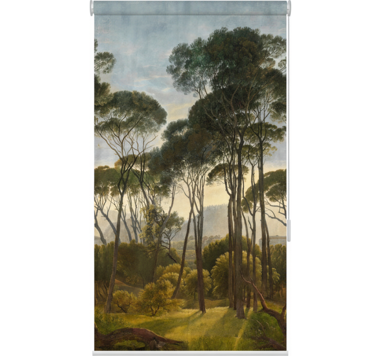 Muted tropical palms tree roller blind - TenStickers