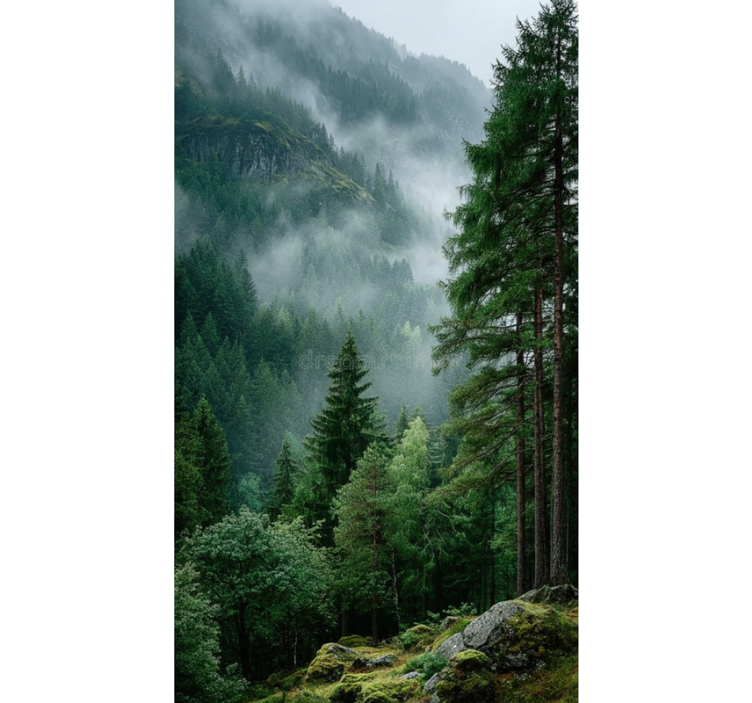 Tree roller blind the melancholic option - TenStickers